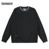 Mark Fairwhale Men's Thick Embroidered Colorblock Crew Neck Sweater