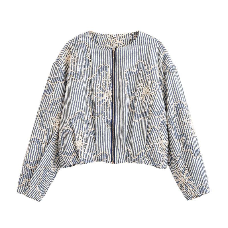 Kaslead New Women clothes Western Style Versitile Fashion Rope Embroidery Jacket 7971946