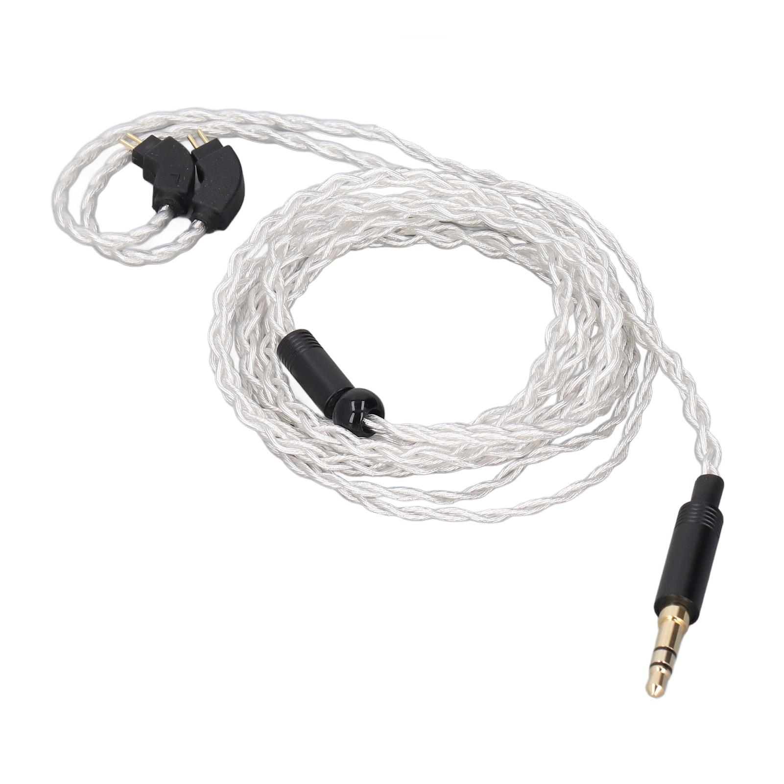 

Кабель для наушников посеребренная медь 3,5 мм на 2 контакта 0,78 мм для TFZ для QDC для KZ AS12 AS16 ZSX ZSN