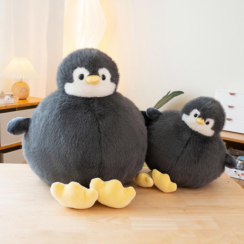 Penguin Dango Pillow Plush Toy - Large, Round, and Comforting Backrest Doll