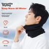 Li-Ning Men's Winter Neck Gaiter, Warm Neck Protection Scarf Mask, Cycling Windproof Cold-Proof Fleece-Lined Thickened Neck Warmer