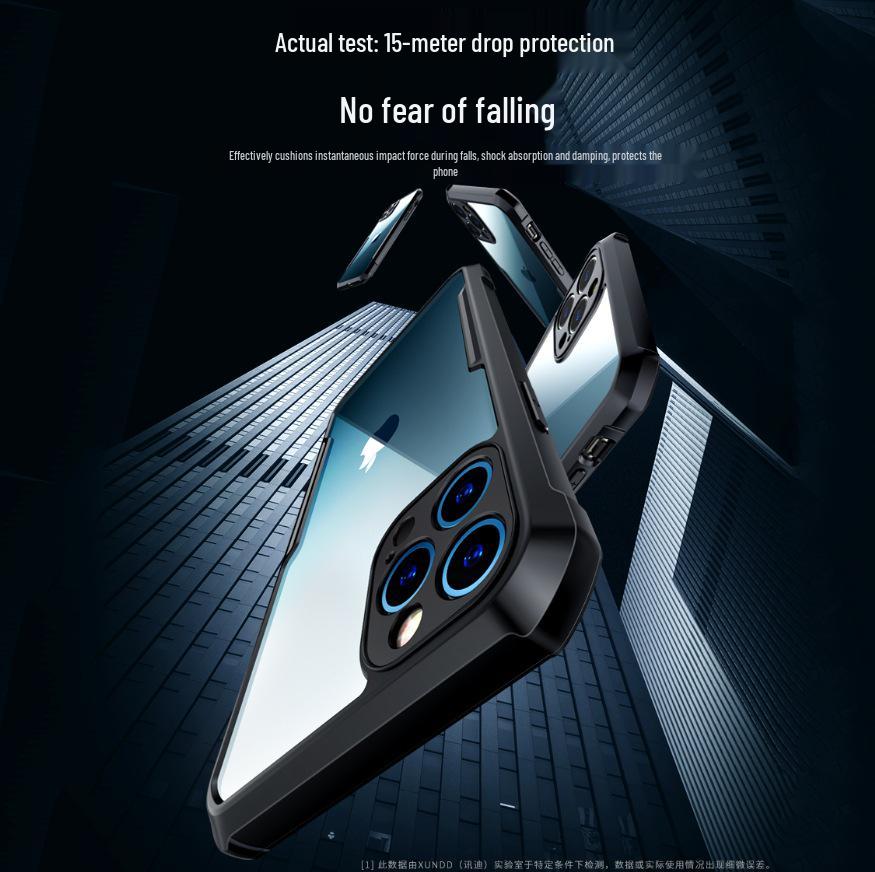 Silicone Anti-drop Full Coverage Protective Case for iPhone 14, 15 Pro, 16, 17 ProMax