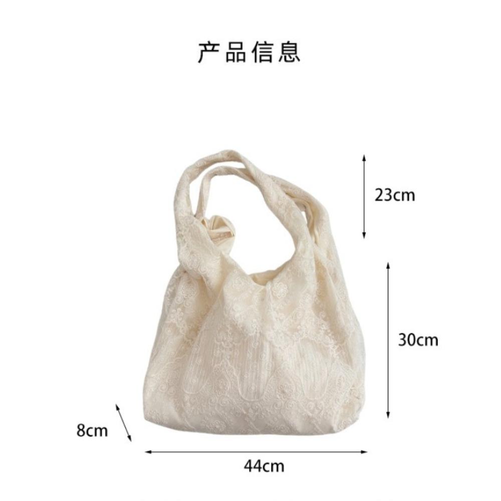 Korean Style Shoulder Bag with Lace Lace Vest Bag for Female Students During Class Shopping Bag