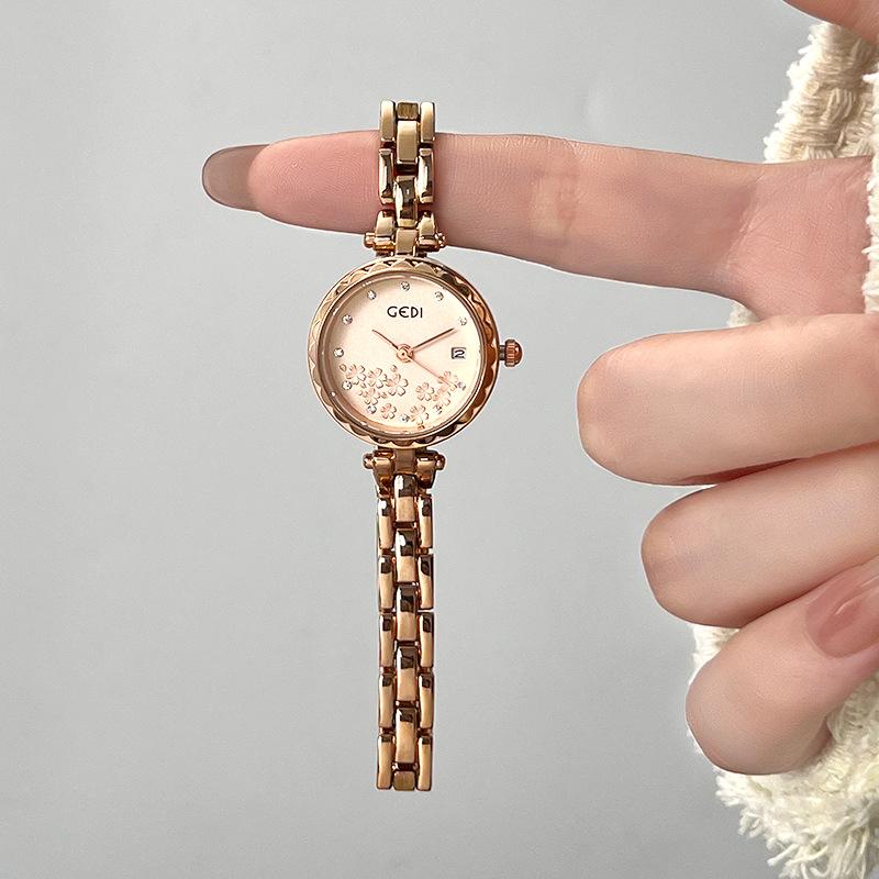 Niche High-End Sense Alloy Watch, Student Party, Exquisite Chinese Style Quartz Watch, Women'S Waterproof Bracelet Watch