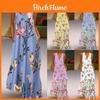 Elegante Abito Lungo Maxi Bohemia Senza Maniche da Donna per Feste Estive in Spiaggia in Taglie Forti