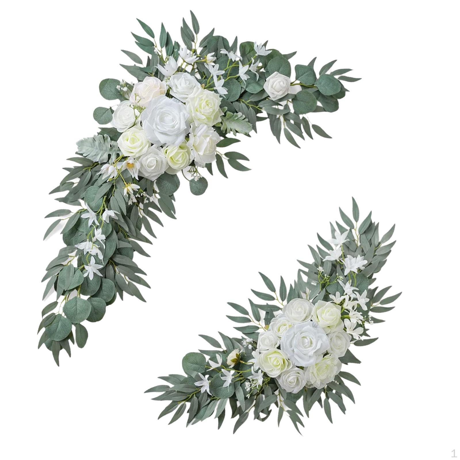 

2 шт. искусственные цветочные гирлянды свадебная арка цветы приветственный знак украшение декор Style A