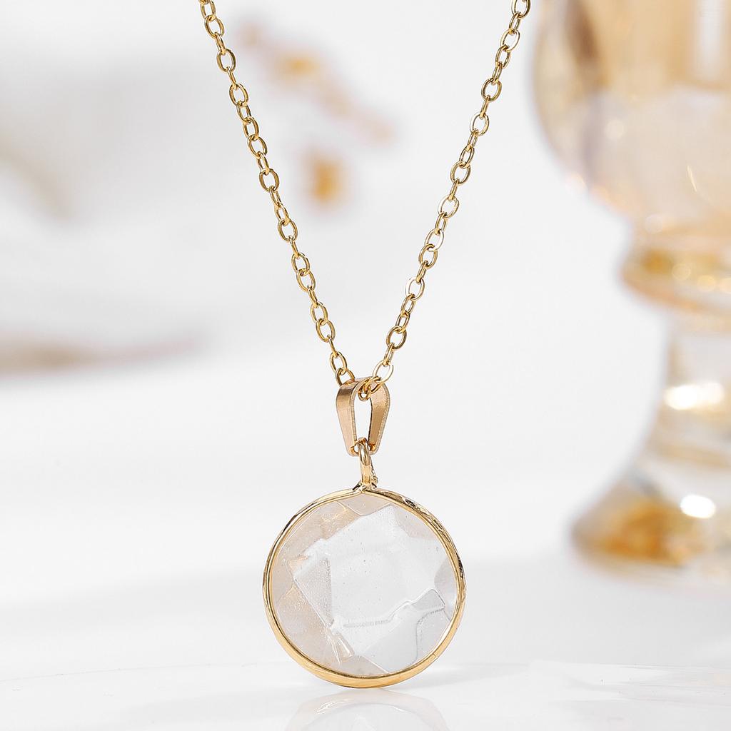 Natural crystal pendant, cut surface, amethyst necklace, semi precious gemstone necklace, Bohemian jewelry