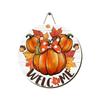 Fall Door Sign Wooden Autumn Pumpkins Door Hangers Maple Wall Decors for Outdoor Porch Wall Fall Harvest Hanging Decorations