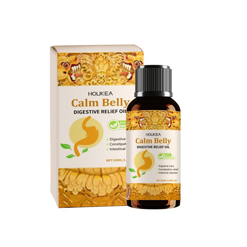 Digestive Relaxing Belly Massage Oil Soothes Stomach Discomfort, Improves Digestion Promotes Calm Hydrating Coconut