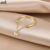 Effie Queen 925 Sterling Silver Open Ring With 4mm Heart Decoration Finger Accessory Women Jewelry Romantic Gift for Her APR40