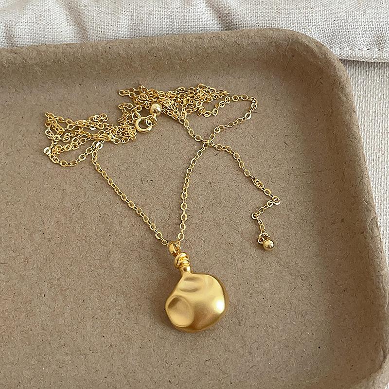 Personality Drape Metal Scent Bottle Pendant Necklaces For Women Real Gold Silver Plated Copper Adjustable O Chain Choker