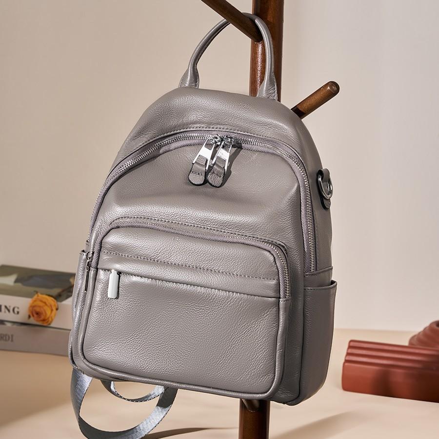 Large Capacity Commuter Women's Bag 2025 New Versatile Backpack Top Layer Cowhide Soft Leather Travel Backpack Genuine Leather Women's Bag