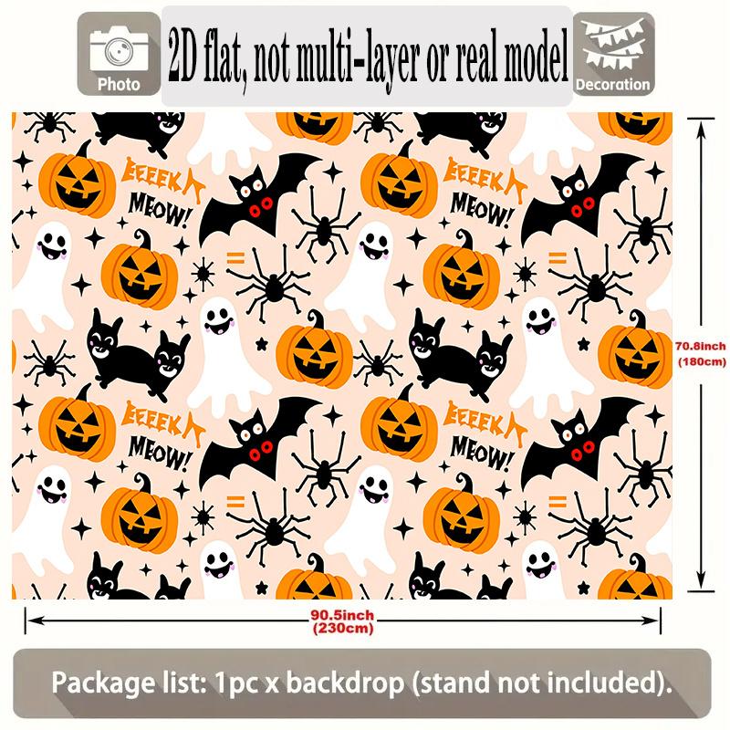 Party Backdrop Halloween Flat Banners Patterned Celebrations Wedding Enthusiasts Celebration Photo Booth Front Door Decor