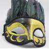 Feathered Masquerade Mask for Women Men Halloween Masquerade Cosplay Mask Half Face Mask Halloween Mask