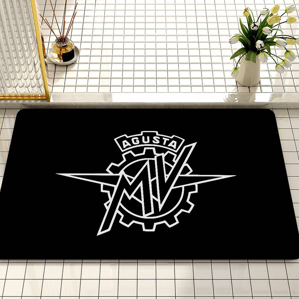 M MV A Agusta Door Mat Washable Non Slip Living Room Sofa Chairs Area Mat Kitchen Doormat Area Rug