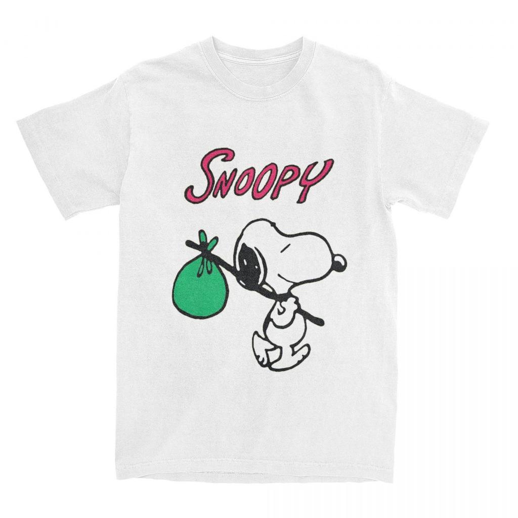 Herren Damen Peanuts Snoopy Taucher Grafik T-Shirt Zeug Vintage Baumwolle Cartoon Hund T-Shirts Oberteile Geschenkidee