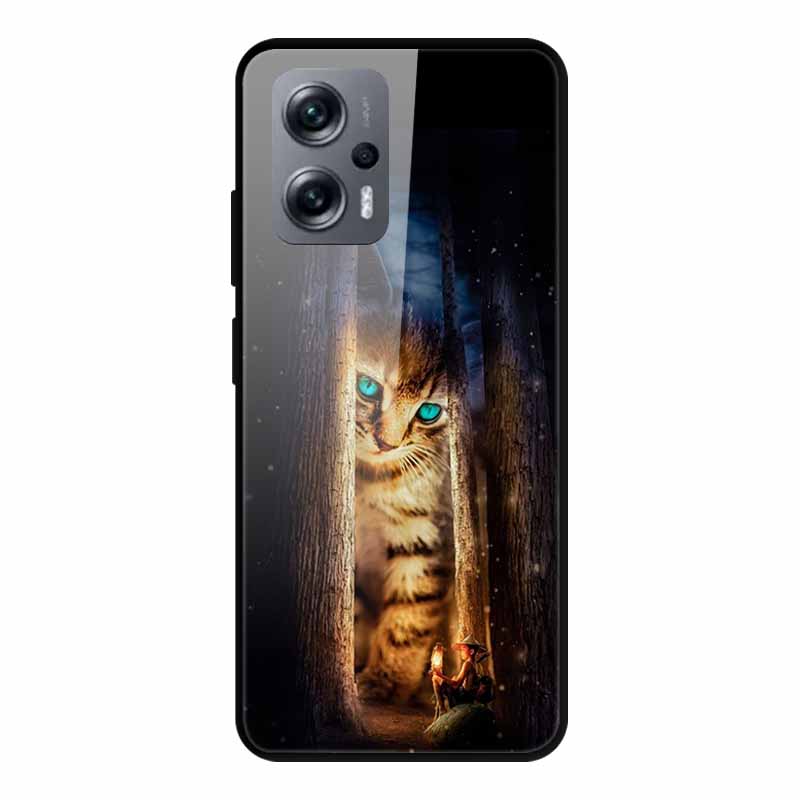 For Poco X4 GT Case Shockproof Tempered Glass Hard Back Cover For Xiaomi Poco X4 GT 5G Soft Bumper Coque PocoX4 GT X4GT Case