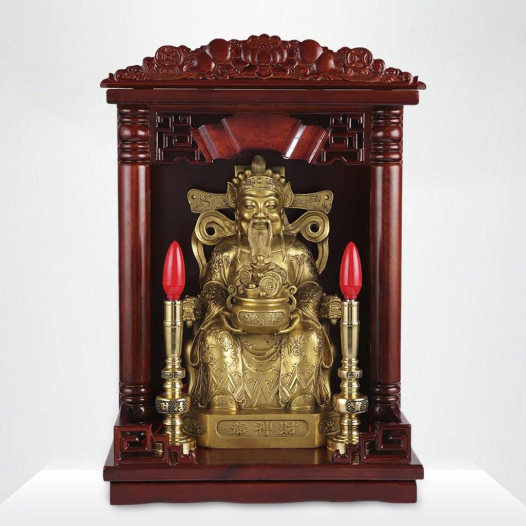 Inspired Wooden Altar Display Shelf for Home Office Decor