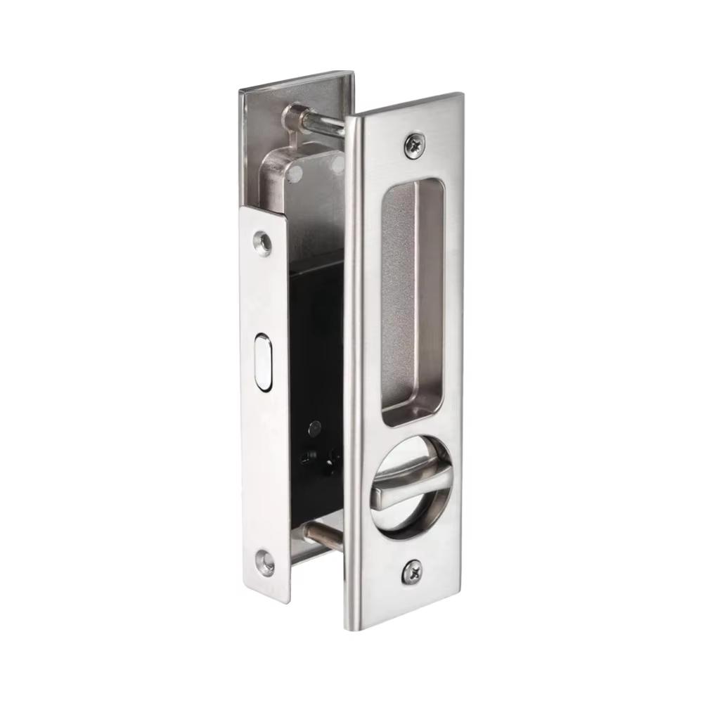 2025 Durable Zinc Alloy Polished Waterproof Security Sliding Door Hardware Accessories Key Lock Anti-Theft Anti-Rust Customized