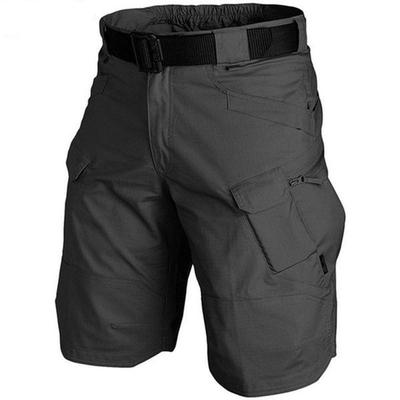 Calça tática clássica masculina, tamanho grande, 5xl, ao ar livre, à prova d'água, camuflagem militar, multibolsos, shorts cargo swat