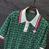 New Ca Kasa Trendy Men's Short Sleeve Polo Knitwear with Pearl Buttons