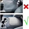 NLQR Leather Center Console Cover Armrest Jump Seat Cover Gray Compatible With Dodge Ram 2013 2014 2015 2016 2017 2018