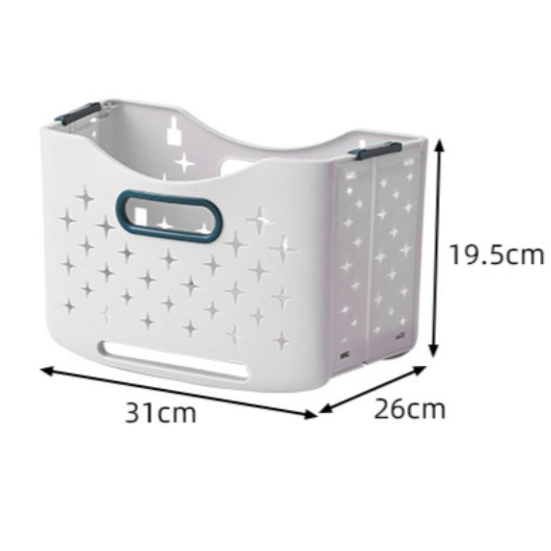 Foldable Rolling Storage Basket - Ventilated Design Wall-mountable Space-saving Organizer Suitable for Bathrooms Laundry Rooms Bedrooms Closets 1953126cm 1209₽