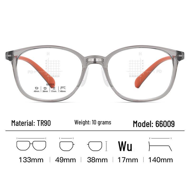 Ultra-Light Silicone Youth Glasses with Adjustable Nose Pads
