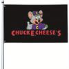 2D Flat, Chuck E Cheese's Themed Party Banner - 91.44x152.4cm Suitable for Indoor/Outdoor Decorations with Iconic Chuck E Cheese, Flag for Parties, Th