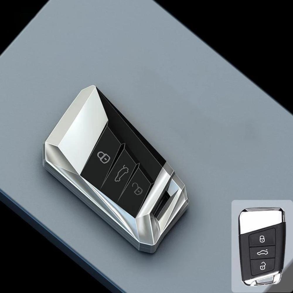 Zinklegierung für Volkswagen VW Polo Golf 7 Passat Tiguan MK2 Beetle Ateca Caddy T5 Klappbarer Auto-Schlüsselanhänger Hülle Zubehör