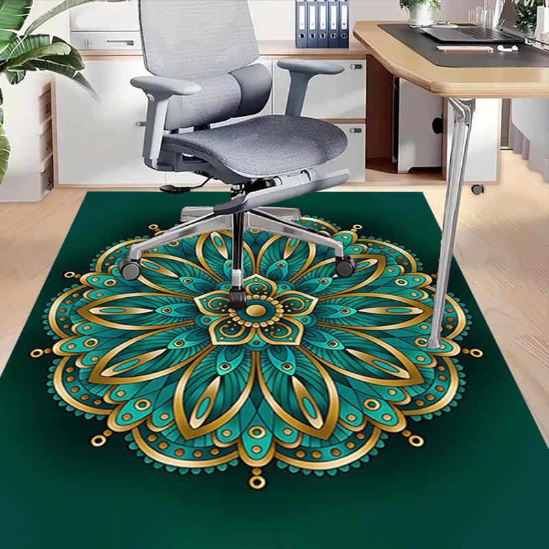 1PC Mandala Pattern Extra Large Non Slip Floor carpet, Office, family, Studio   Large Area Rug Indoor Rugs, Bold Statement Piece