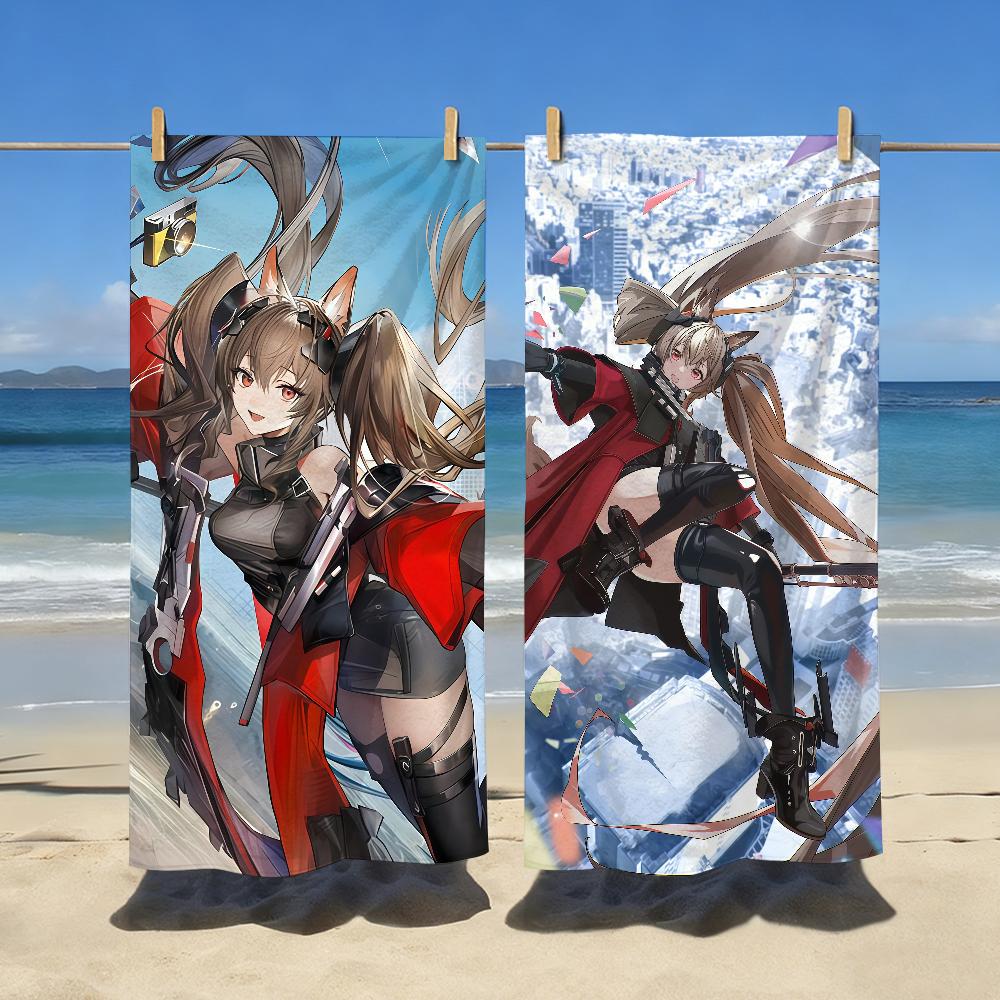 Gilberta Game Arknights Endfield Towel Sports Quick Dry Travel Camping Gear Sandproof Soft Light Large Beach Towel