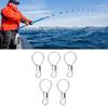 5PCS Fishing Locks Stainless Steel Single Handed Live Fish Lock Buckle for Freshwater Saltwater Fishing Stringer Clip