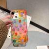 Summer Gradient Flower iPhone Case, Compatible with iPhone 16 and 17 Pro Max