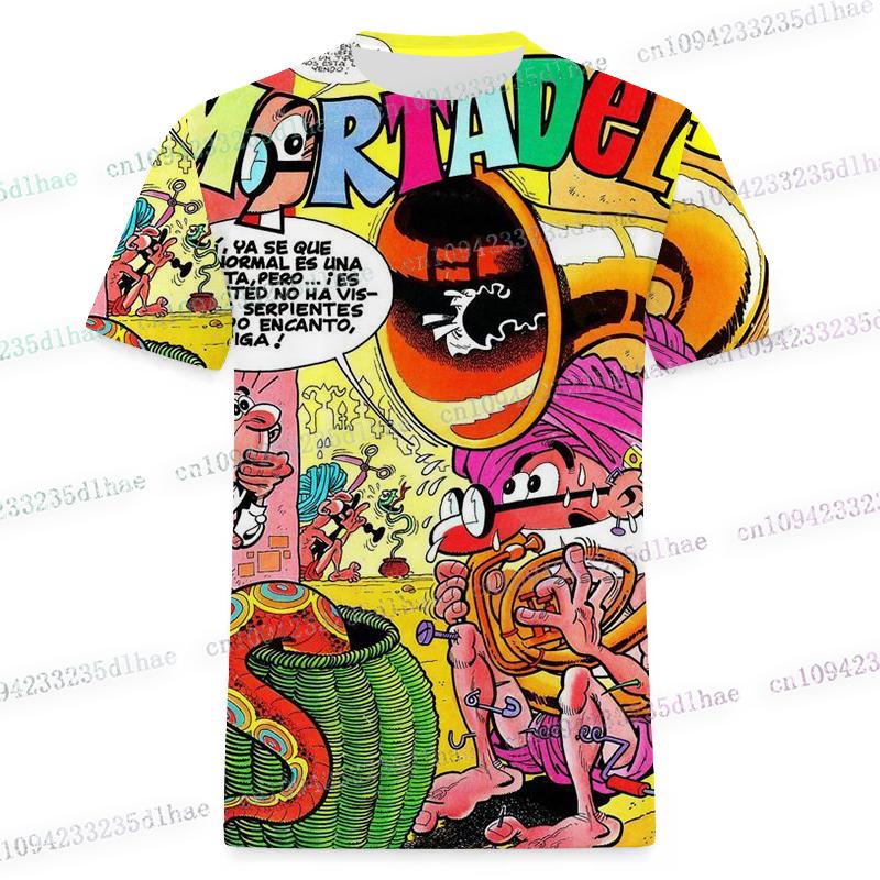 

M-Mortadelo y Filemon T shirt Men Women 3D Print T-shirts Harajuku Style Tshirt Streetwear Tops Cartoon Animation Men Clothing S
