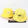 Ins Hot banana chips Japanese retro style canvas Bucket hat women's double-sided Sun hat street casual couple basin hat
