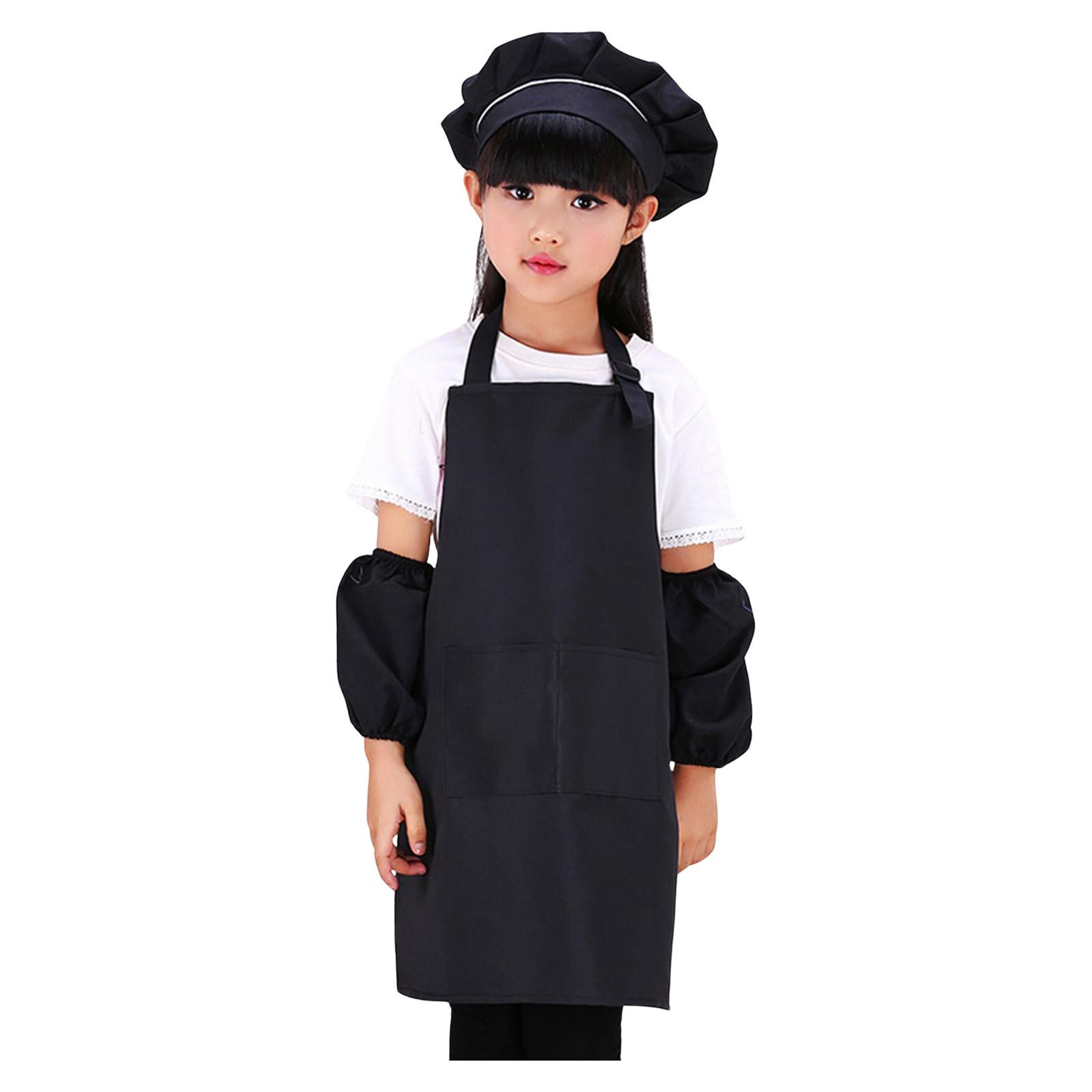 

Custom Kids Apron, Personalized Kids Cooking Apron And Chef Hat Set Chef Apron And Hat For Kids L чёрный