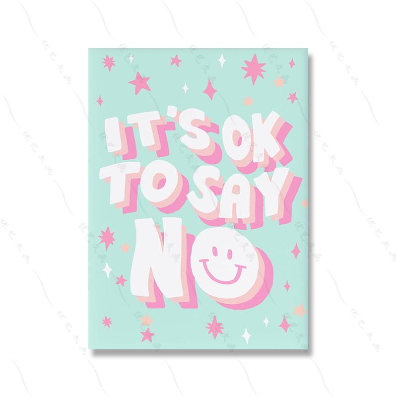 Girl Power Poster Print Pink Bedroom Home Wall Decor Inspirational Art Motivational Quote Canvas Painting Mom I Am a Rich Man