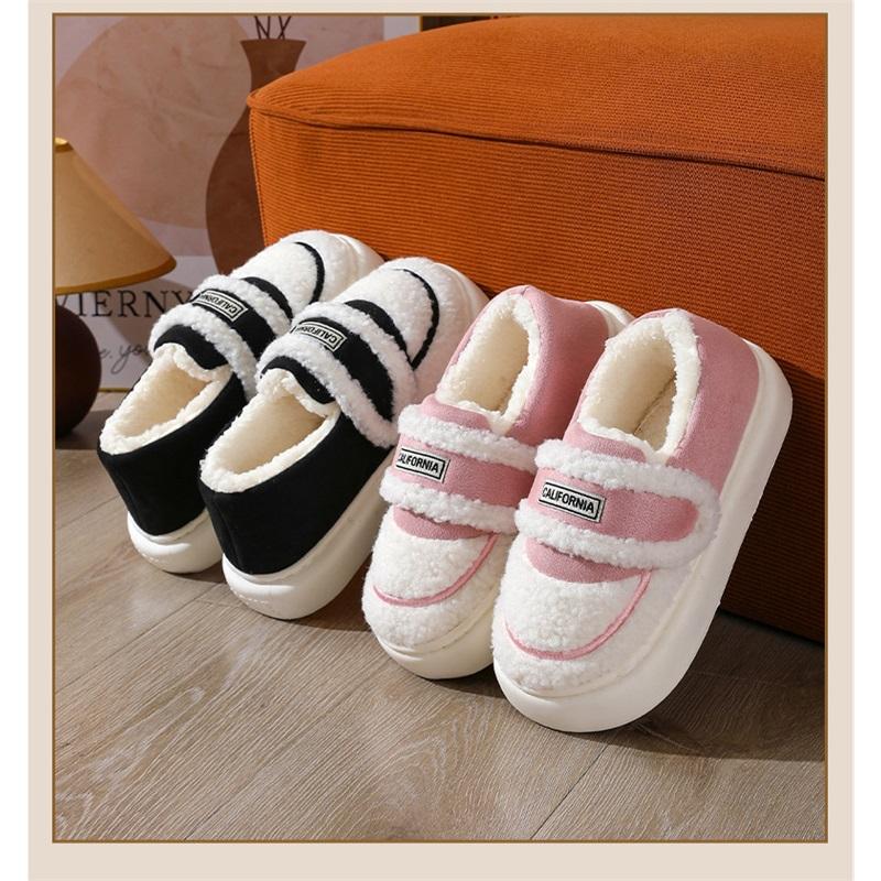 Women's Autumn And Winter Outer Wear Thick Soled Anti Slip And Plush Warm Cotton Shoes