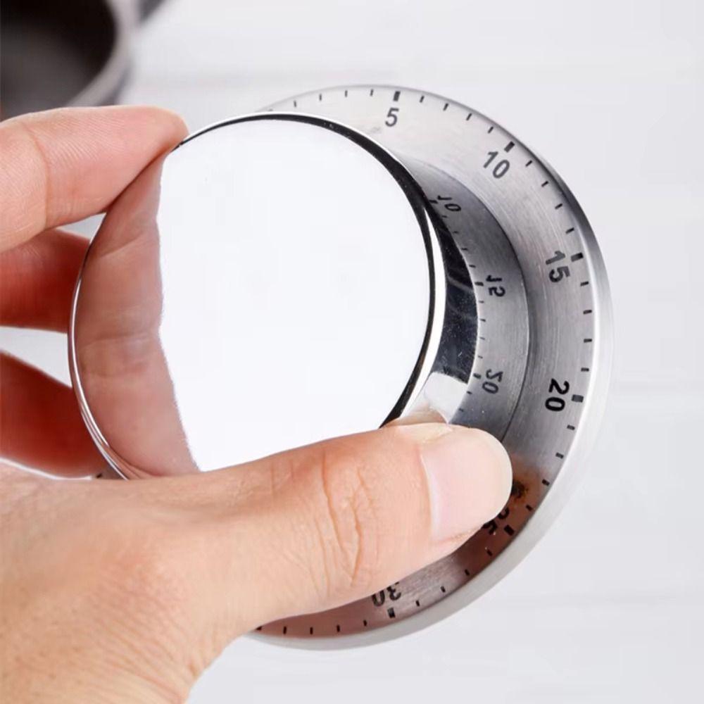 Stainless Steel Alarm Clock Study Countdown Timer Stopwatch Kitchen Timer  Shower