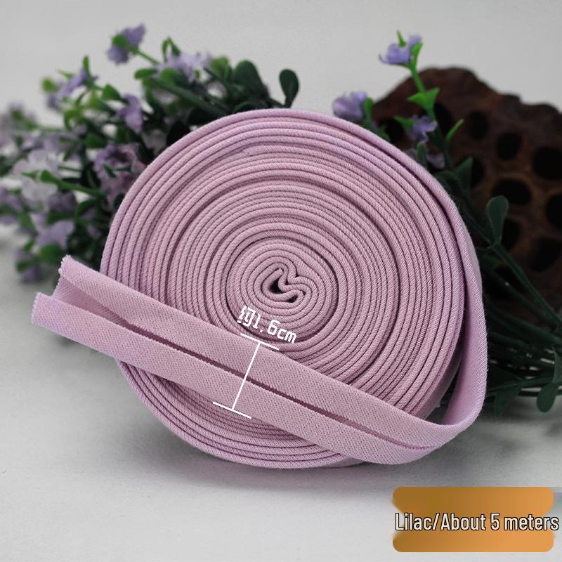 Elastic Cotton Knit Piping Tape for Baby Clothes and No-Iron Decoration