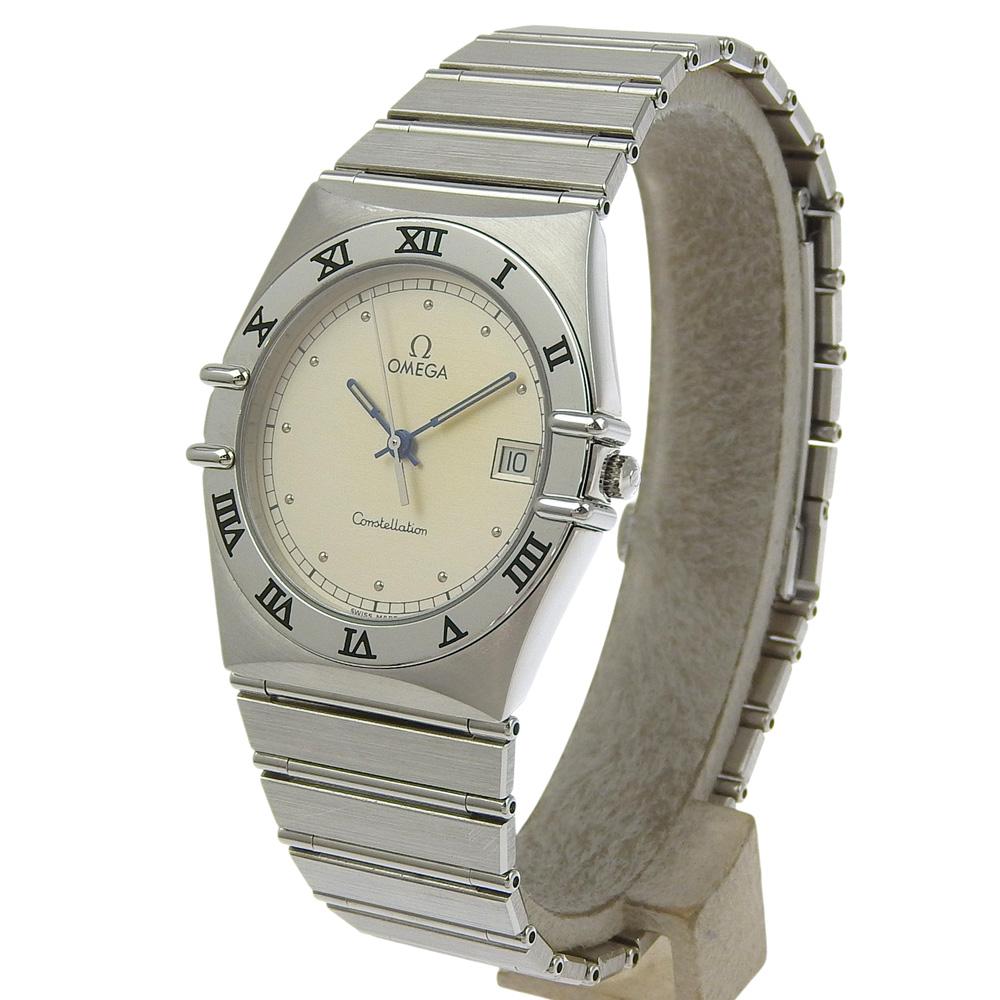 Omega Constellation Watches 396.1070 Cal.1438 SilverDial Stainless Steel Quartz Analog Display Unisex Used
