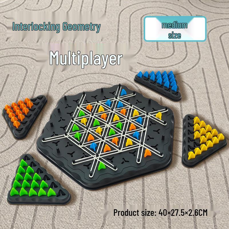 Cross-Chain Geometric Triangle Chess: Desktop Puzzle & Logic Training Game