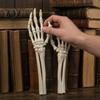 Mano Scheletrica Articolata 1 Paio Stampa 3D Accessorio di Halloween, Posa Flessibile per Cosplay, Decorazione Artiglio Osseo per Casa Infestata, Festa Spettrale