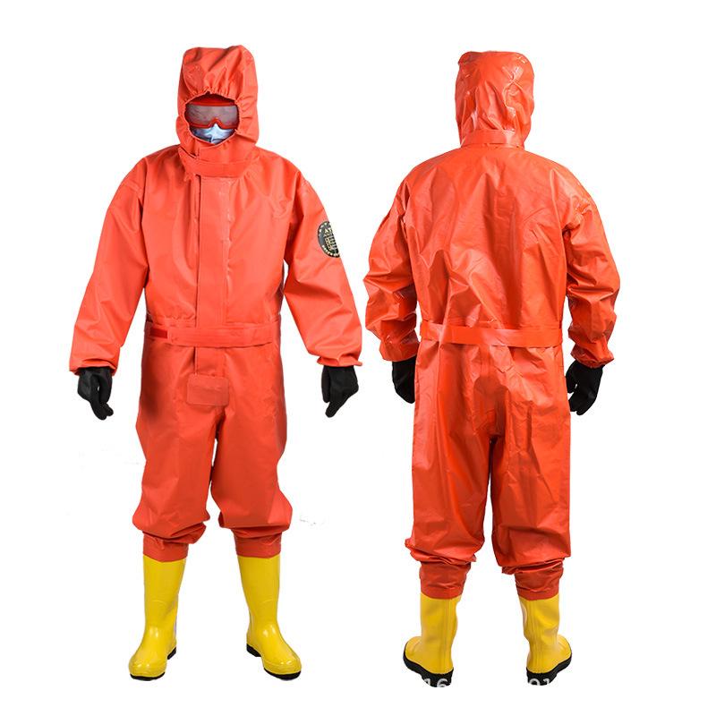 

Легкий хімічно-захисний костюм Рівня II - Цілісний напівзакритий дизайн, Стійкий до пилу/кислот/лугів, Потовщений антикорозійний.