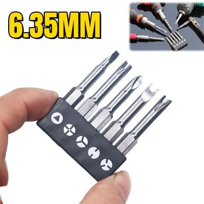 5Pcs Special Shaped Screwdriver Set 50mm U-shaped Y-Type Triangle Inner Cross Three Points Screwdriver Bit Tool