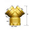 Various Types DN15 1/2" BSPP Male Female Tee 3 Ways Brass Pipe Fitting Connector Splitter Block  Home Garden