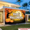 Party Backdrop Halloween Moon Flat Witch Pumpkin Photo Booth Background Party Decor