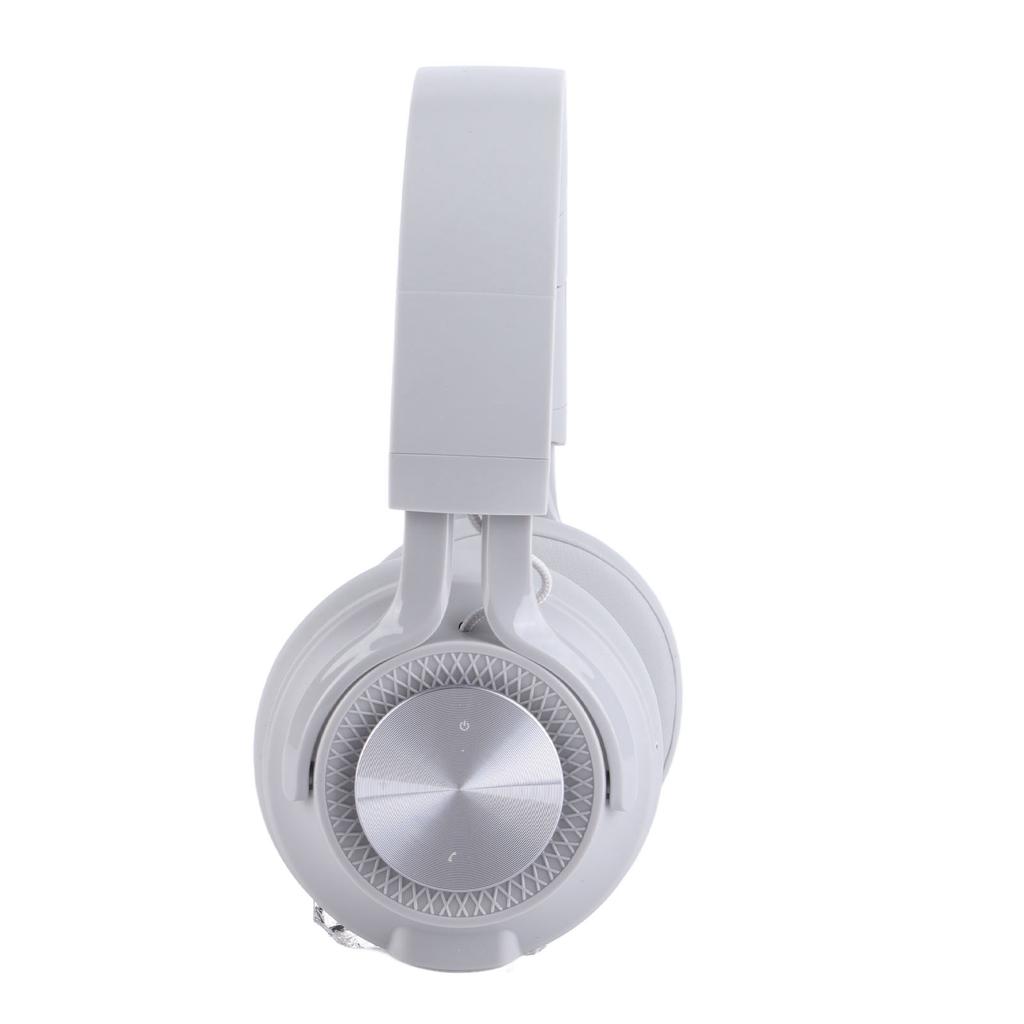 Wireless Headset USB Charging Long Endurance Bluetooth Gaming Headphone with 3.5mm Sound Cable for PC Tablet Phone White