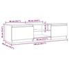 VidaXL TV-Möbel mit LED-Leuchten Altholz Holzwerkstoff, TV-Ständer, Medienmöbel, TV-Konsole, HiFi-Möbel 856349